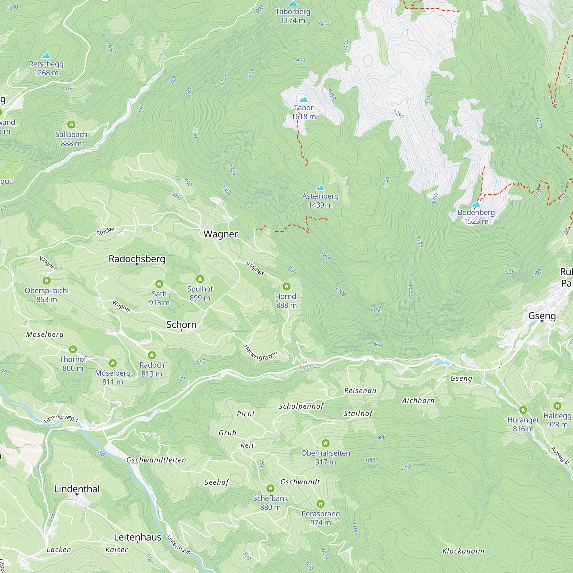 Hörndl map