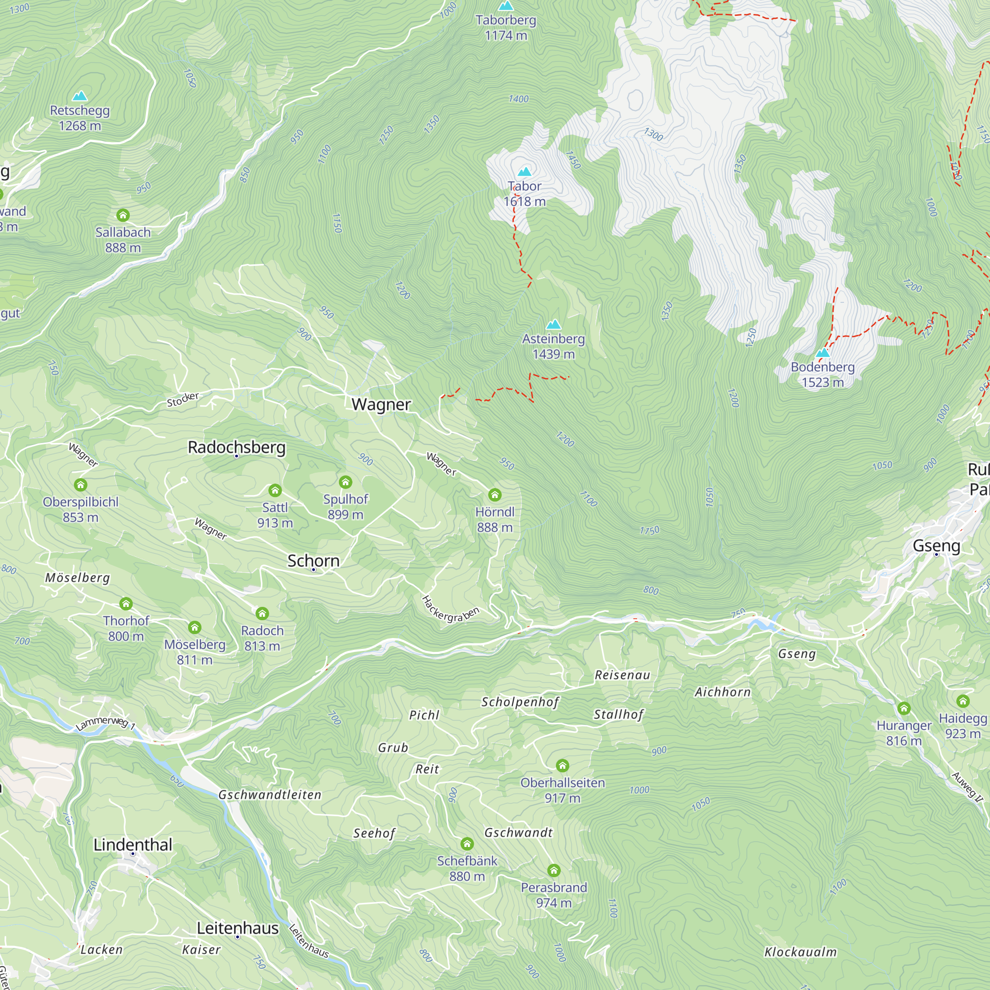 Hörndl map