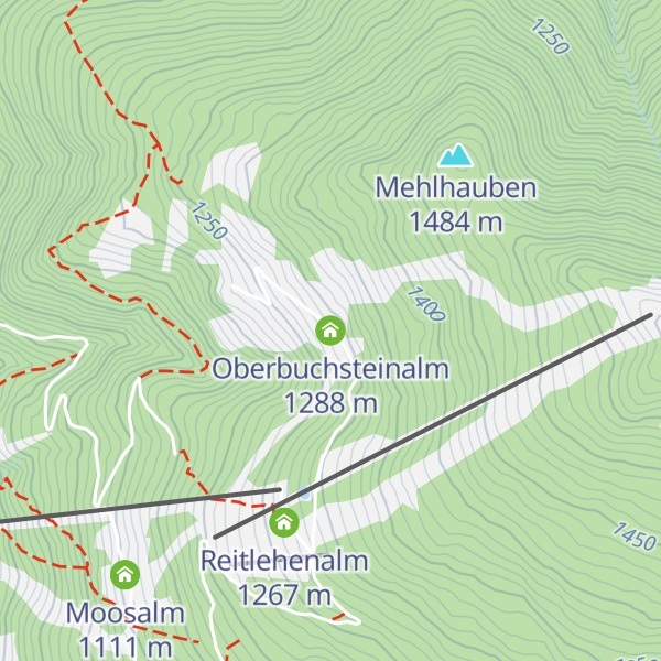 Map of Oberbuchsteinalm