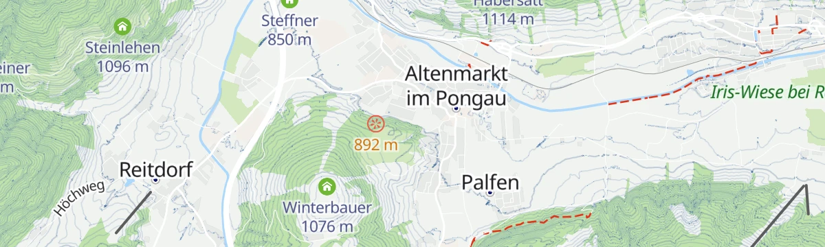 Map of the start of Höhenwanderung Lackenkogel
