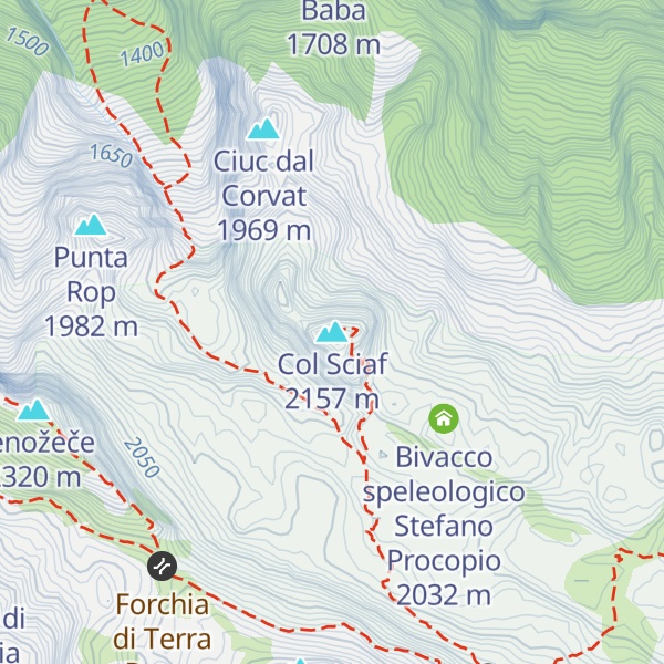 Map of Col Sciaf