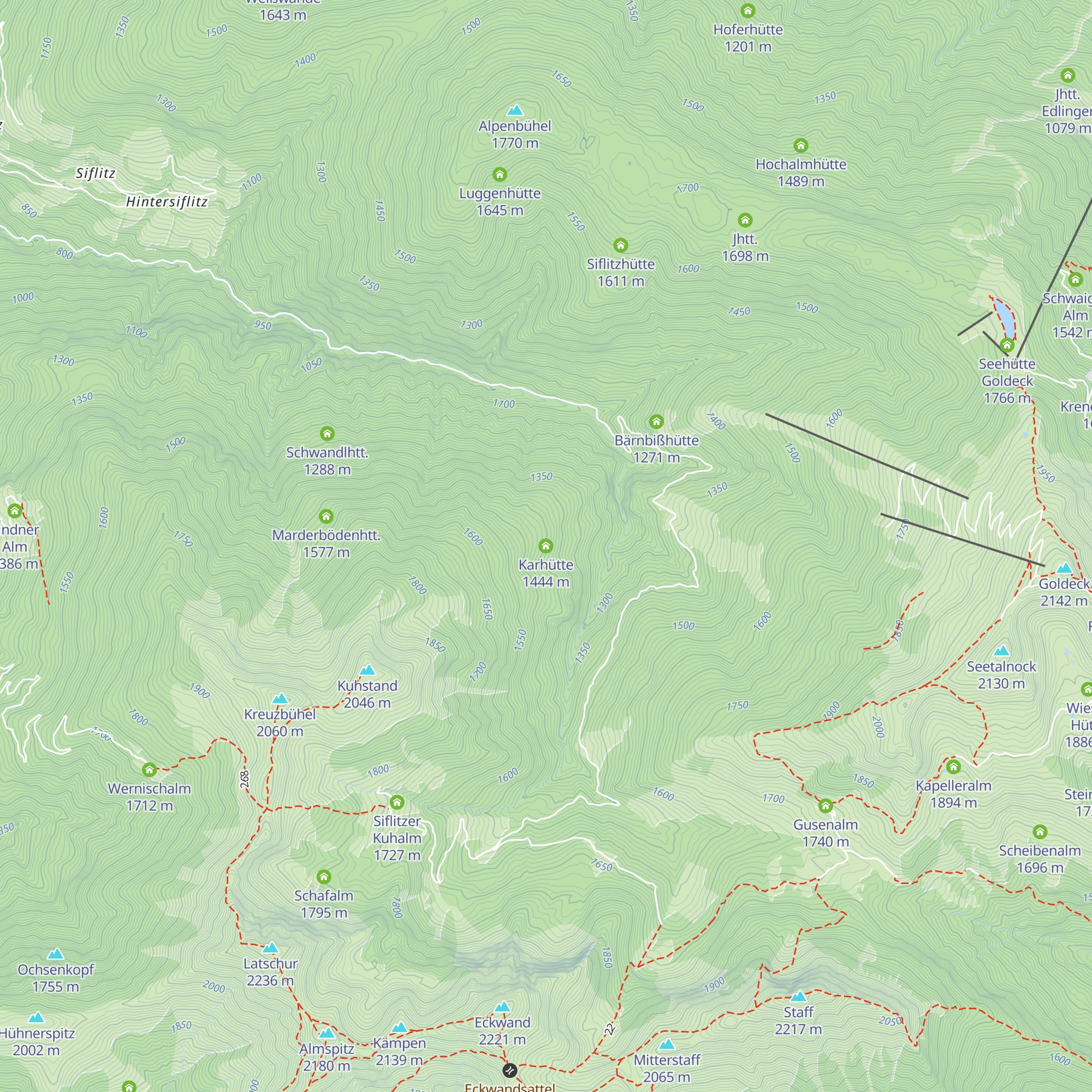 Karhütte map