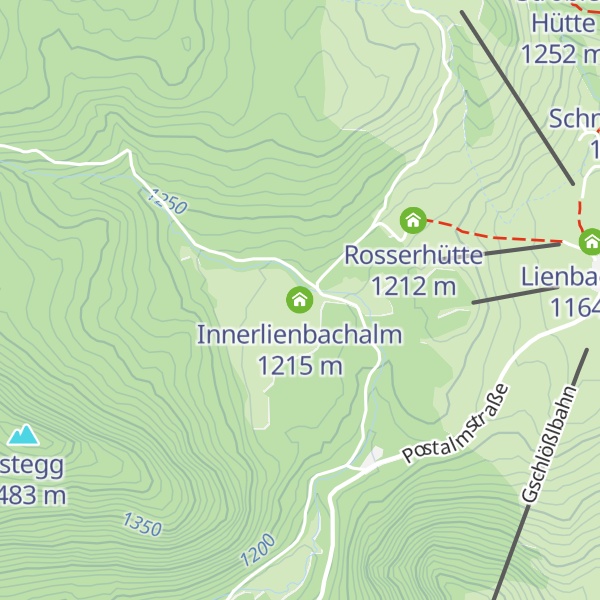 Map of Innerlienbachalm