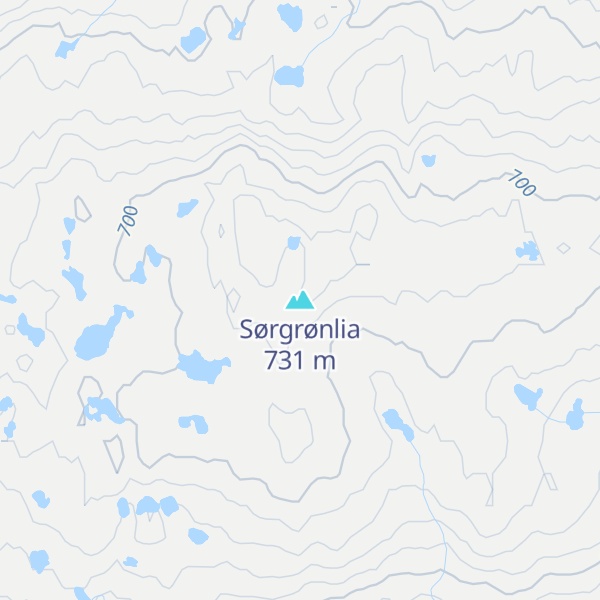 Map of Sørgrønlia