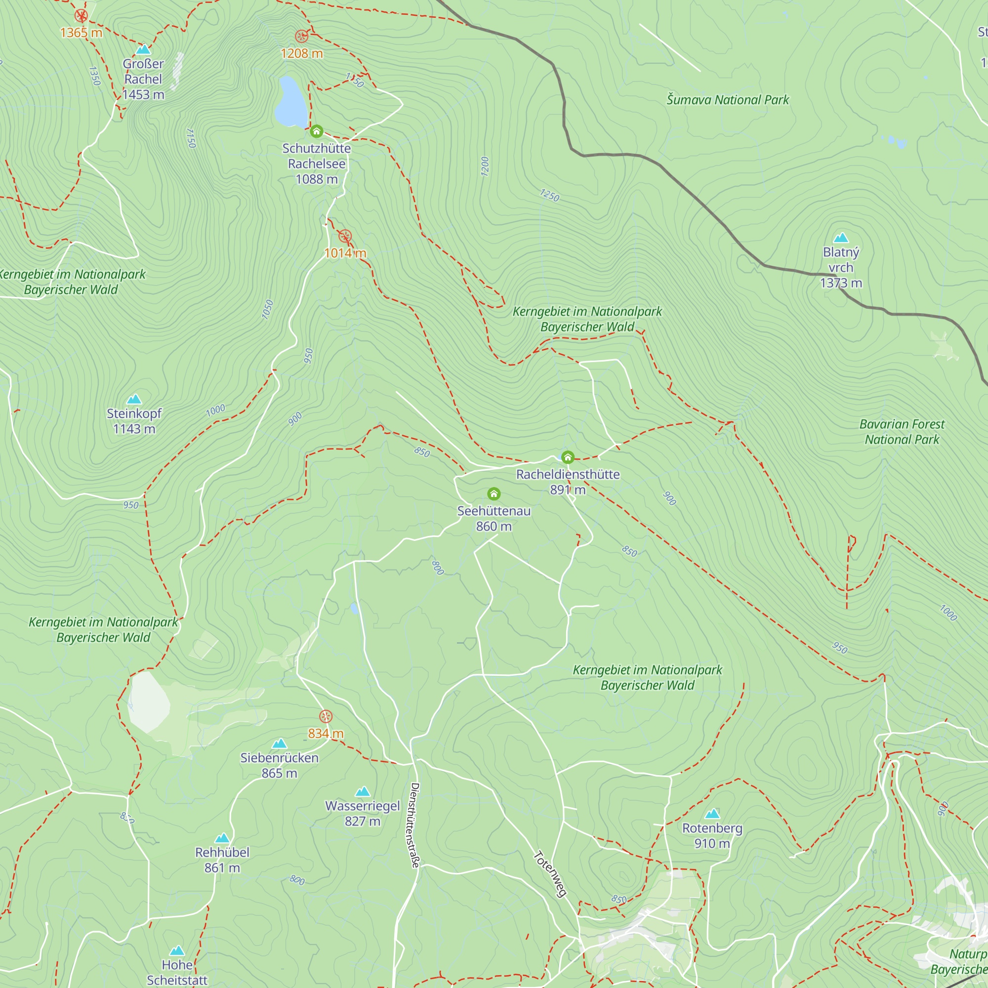 Seehüttenau map