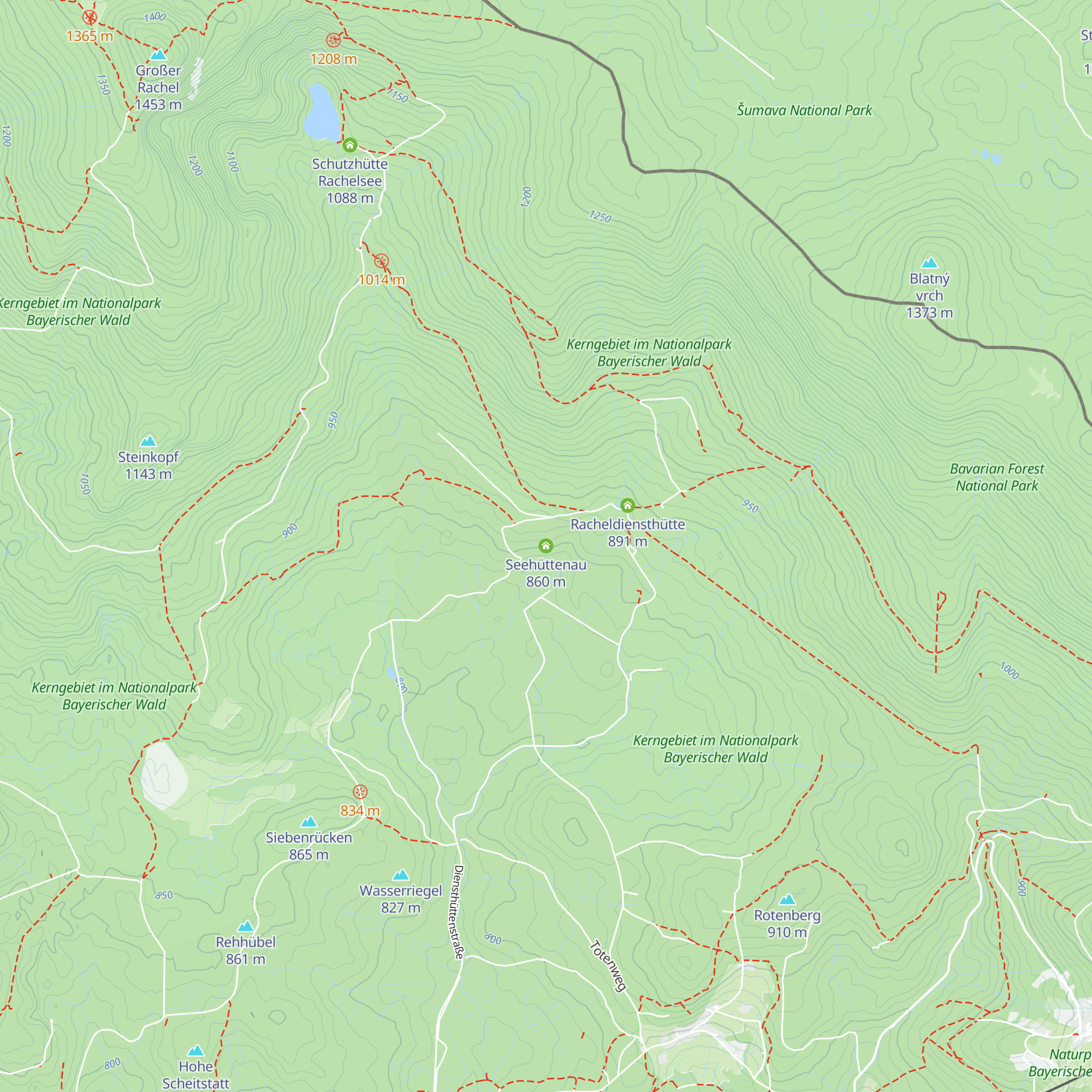 Seehüttenau map