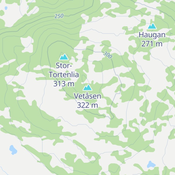Map of Vetåsen