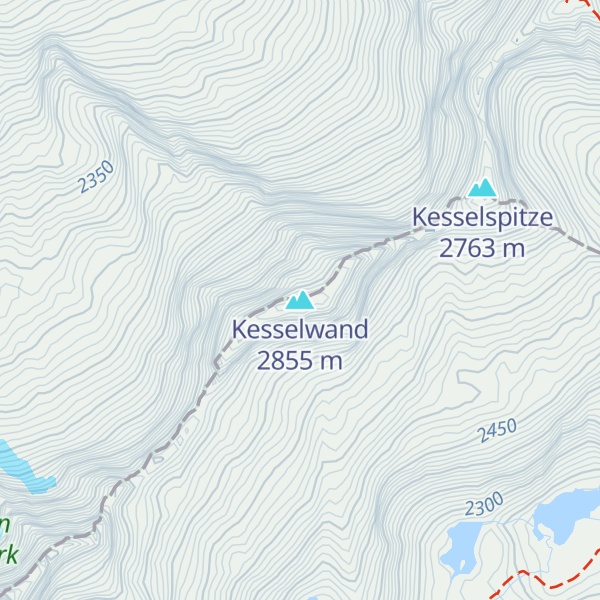 Map of Kesselwand