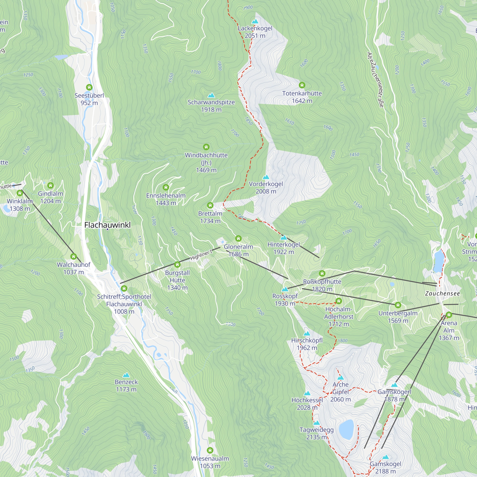Gloneralm map