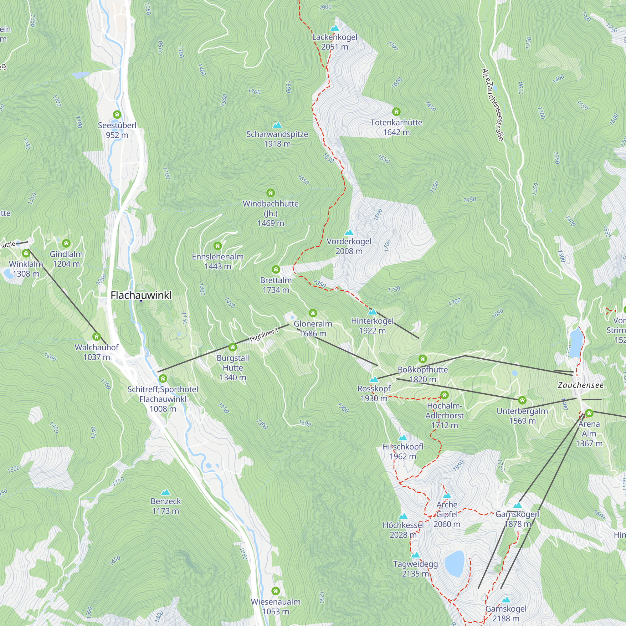 Gloneralm map