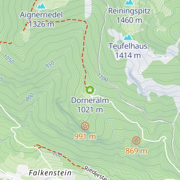 Map of Dorneralm