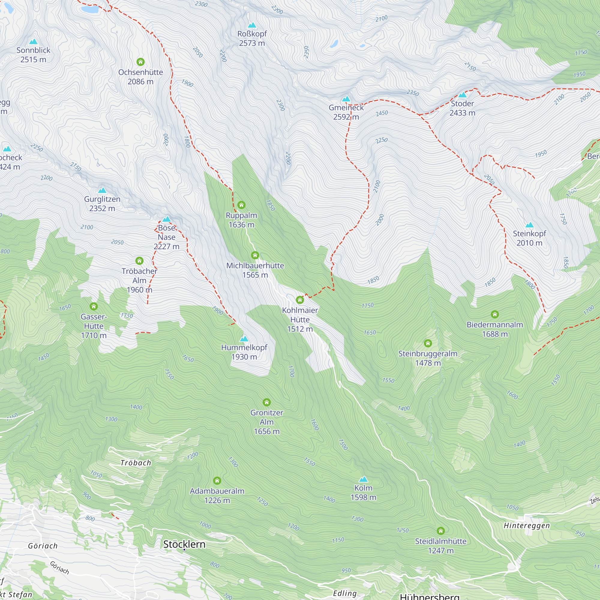 Kohlmaier Hütte map