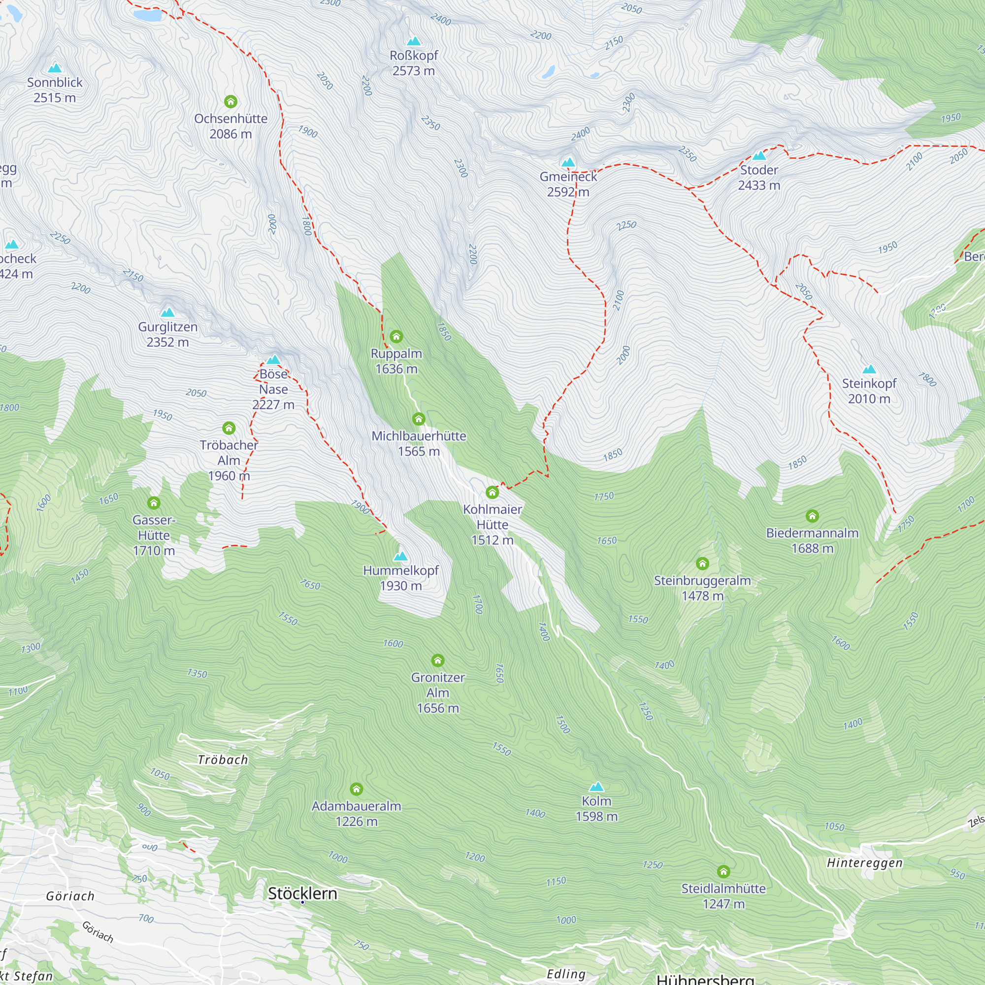 Kohlmaier Hütte map