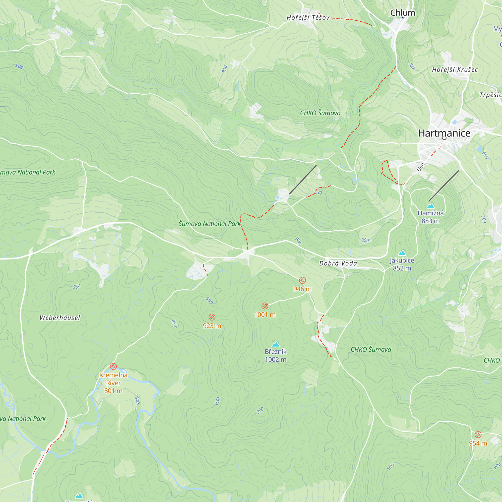 Chata Rovina map