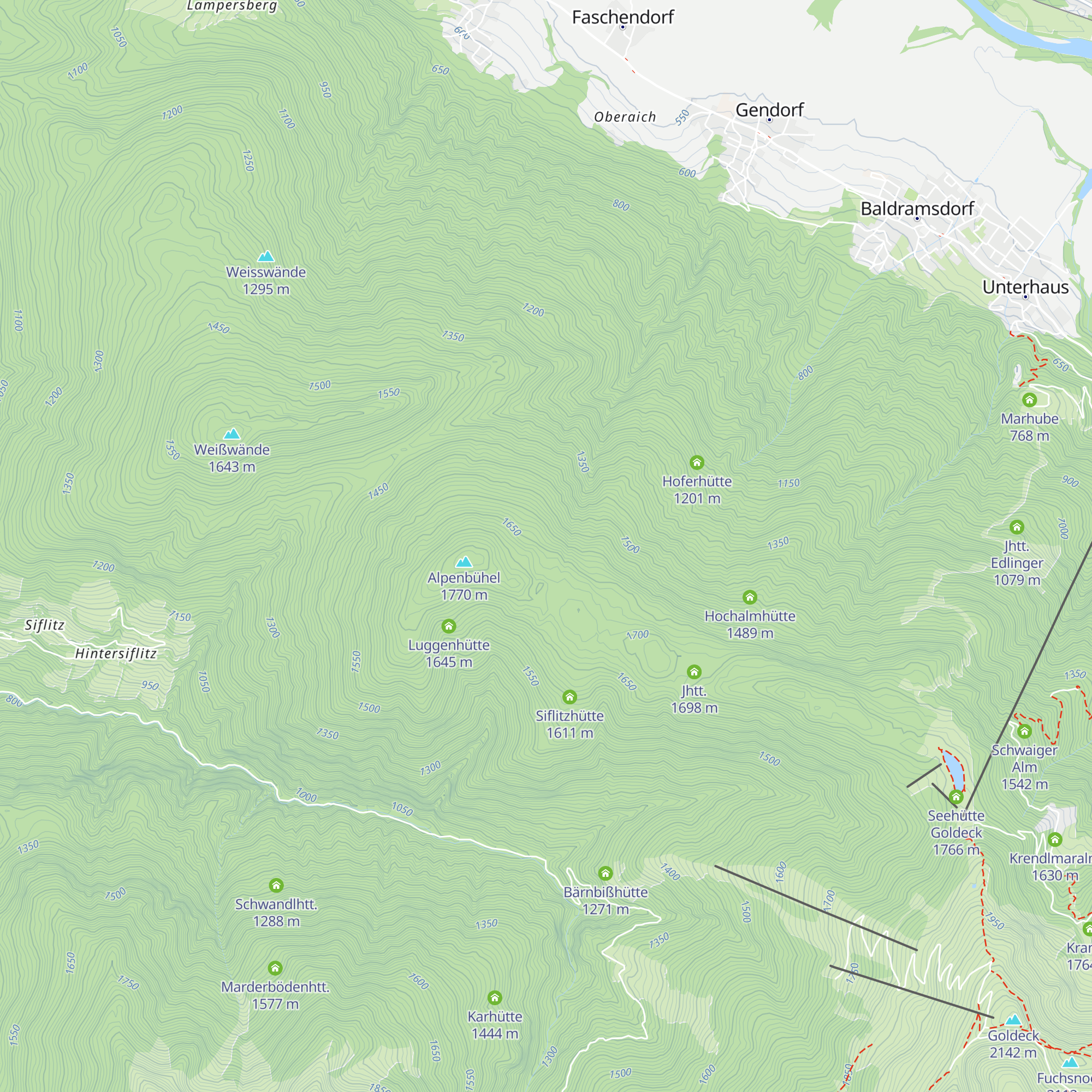 Lampersberger Alm map