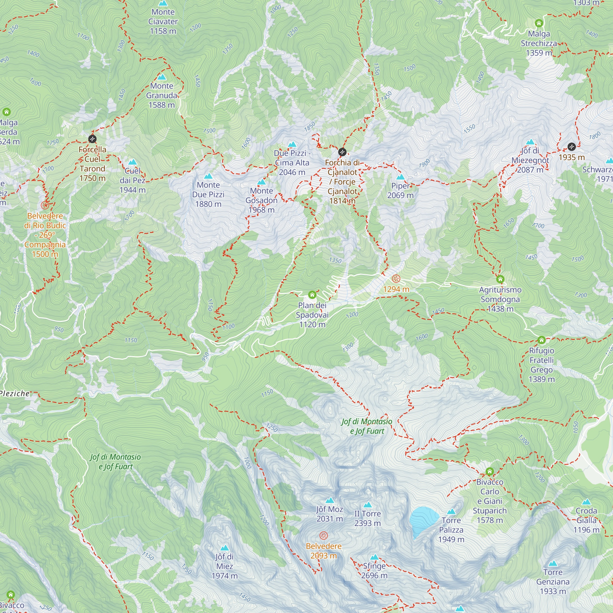 Locanda Ai due Pizzi map
