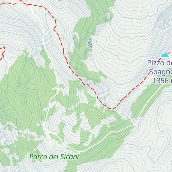 Map of Monte Pernice