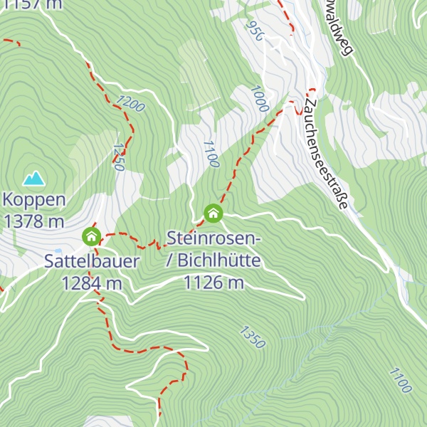 Map of Steinrosen- / Bichlhütte