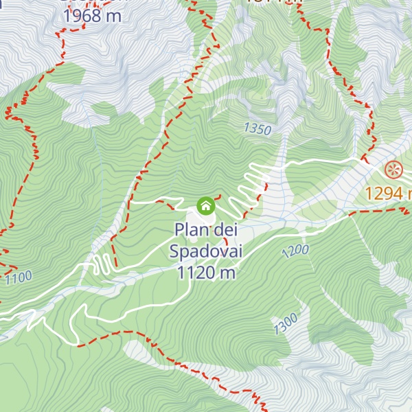 Map of Plan dei Spadovai