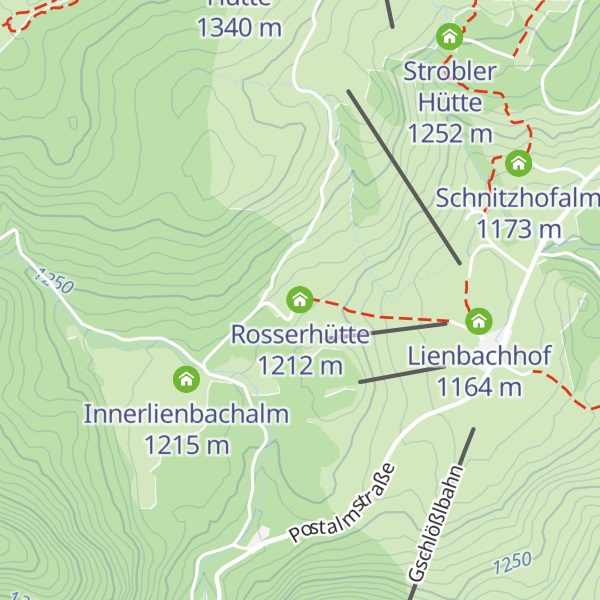 Map of Rosserhütte