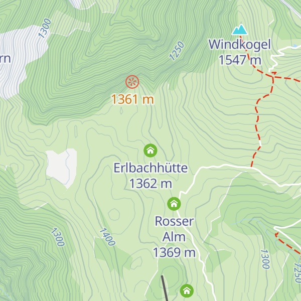 Map of Erlbachhütte