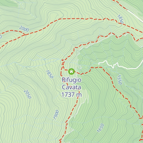 Map of Rifugio Cavata