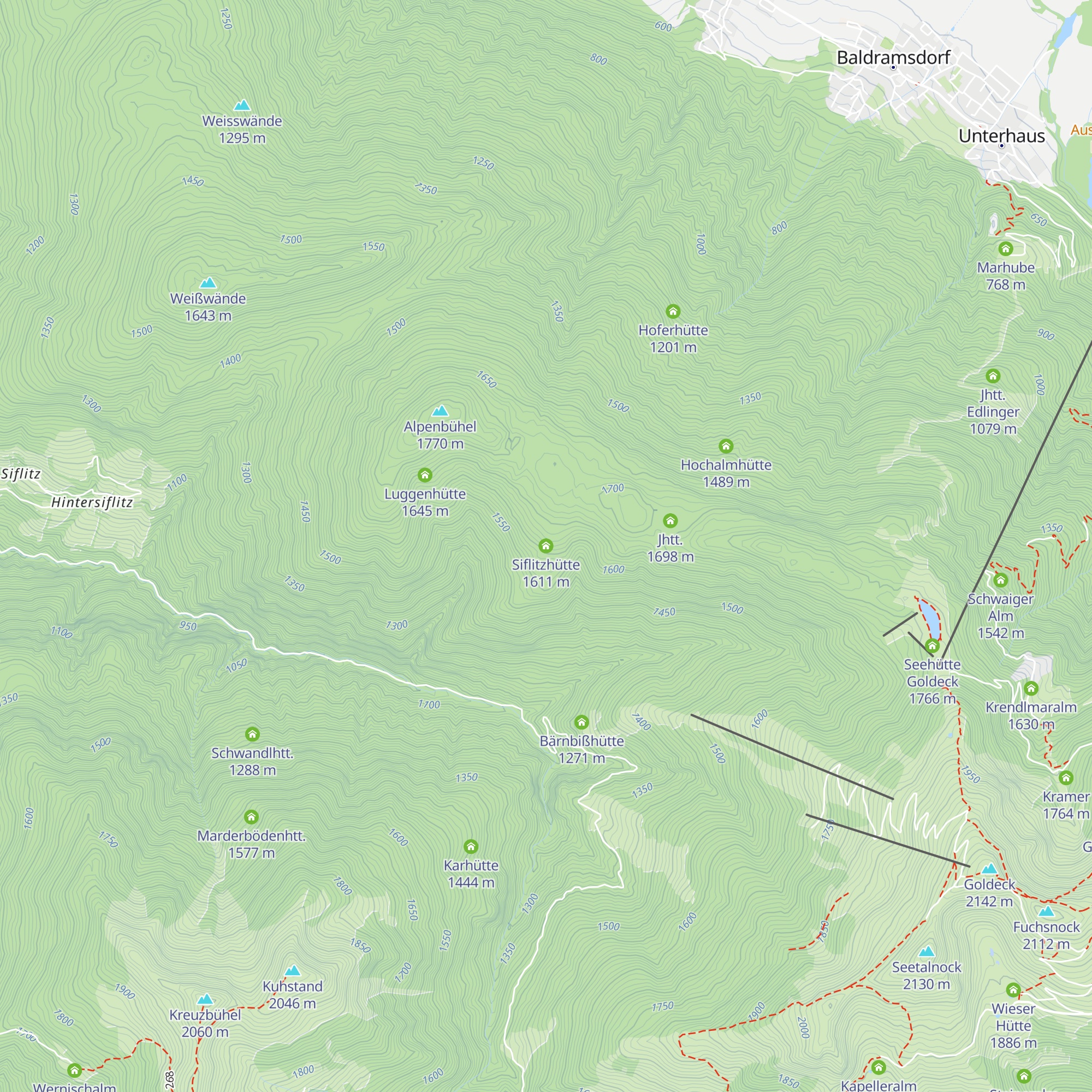 Siflitzhütte map