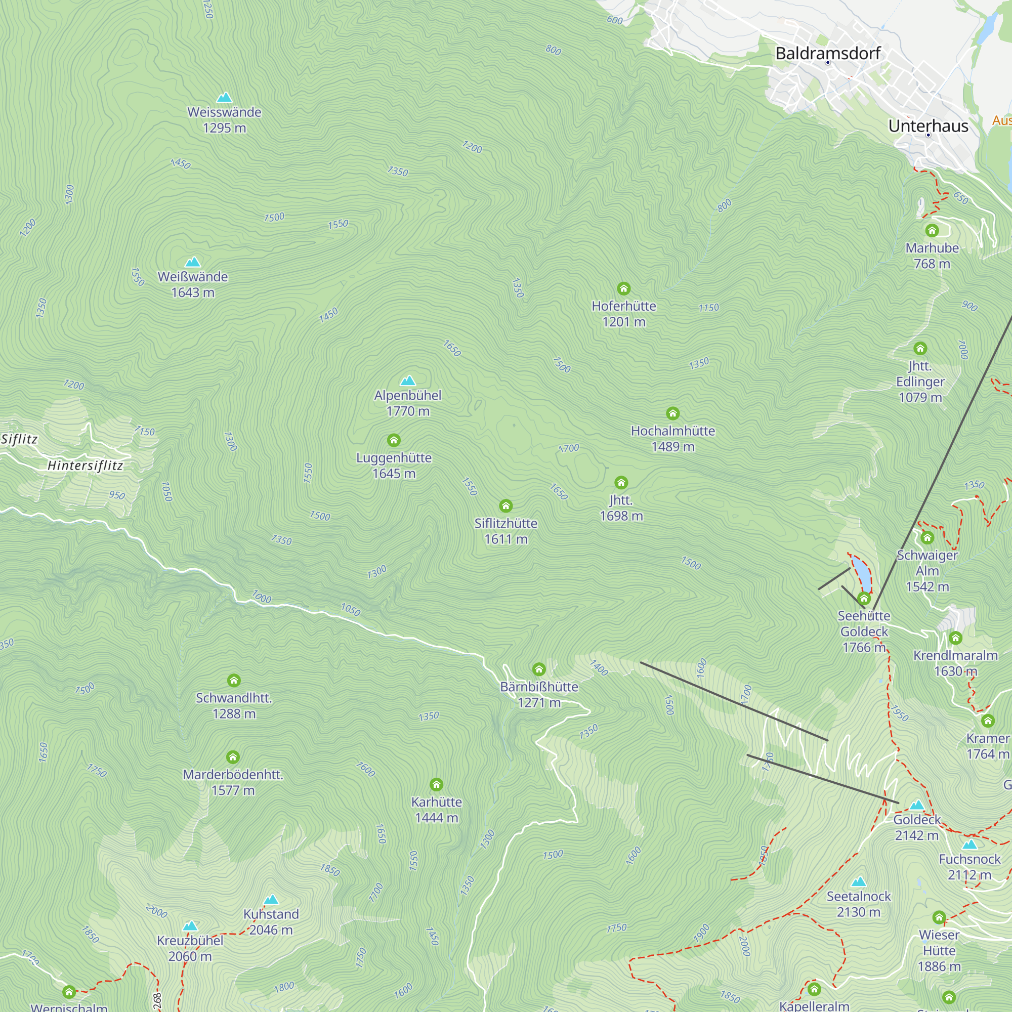 Siflitzhütte map