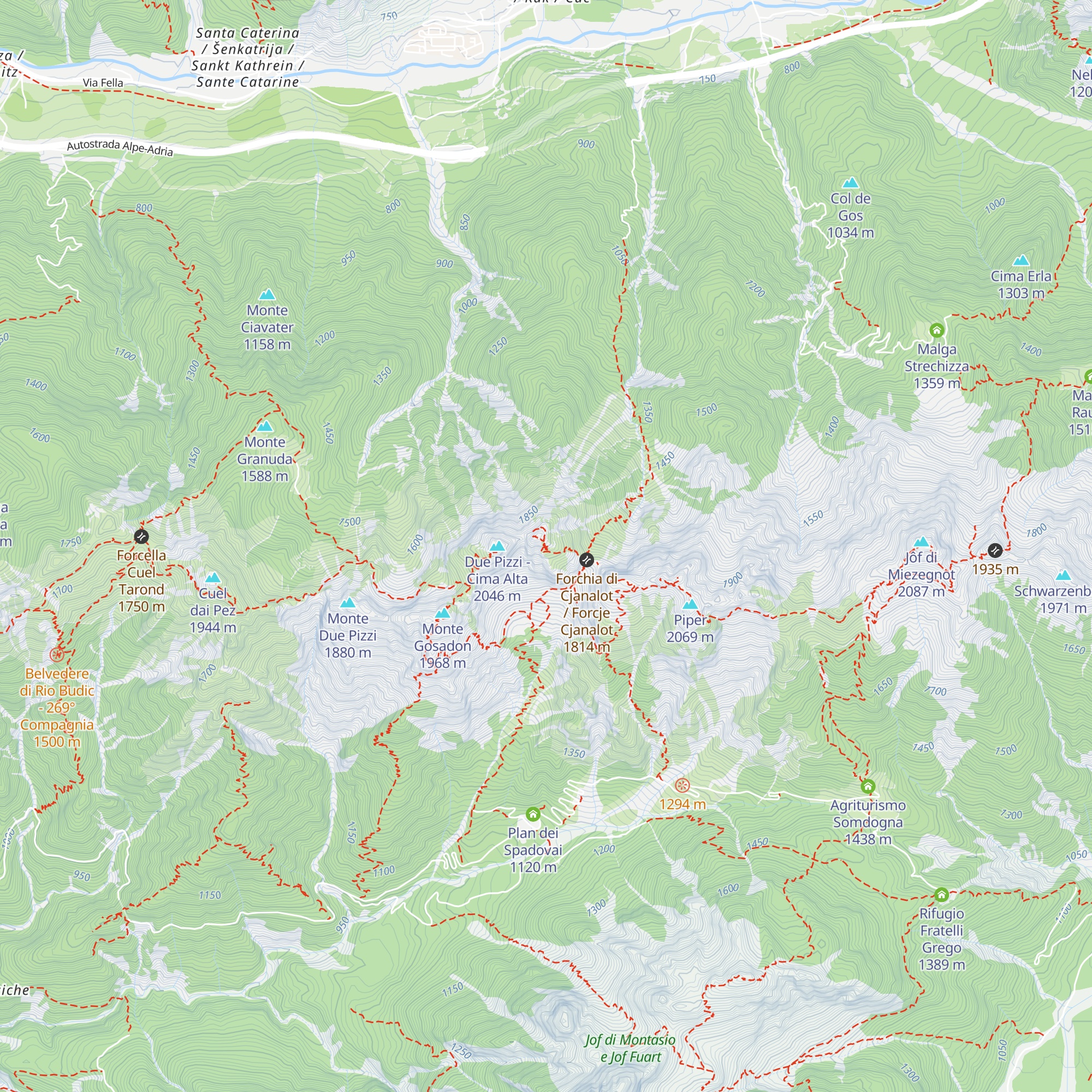 Ricovero Armando Bernardinis map