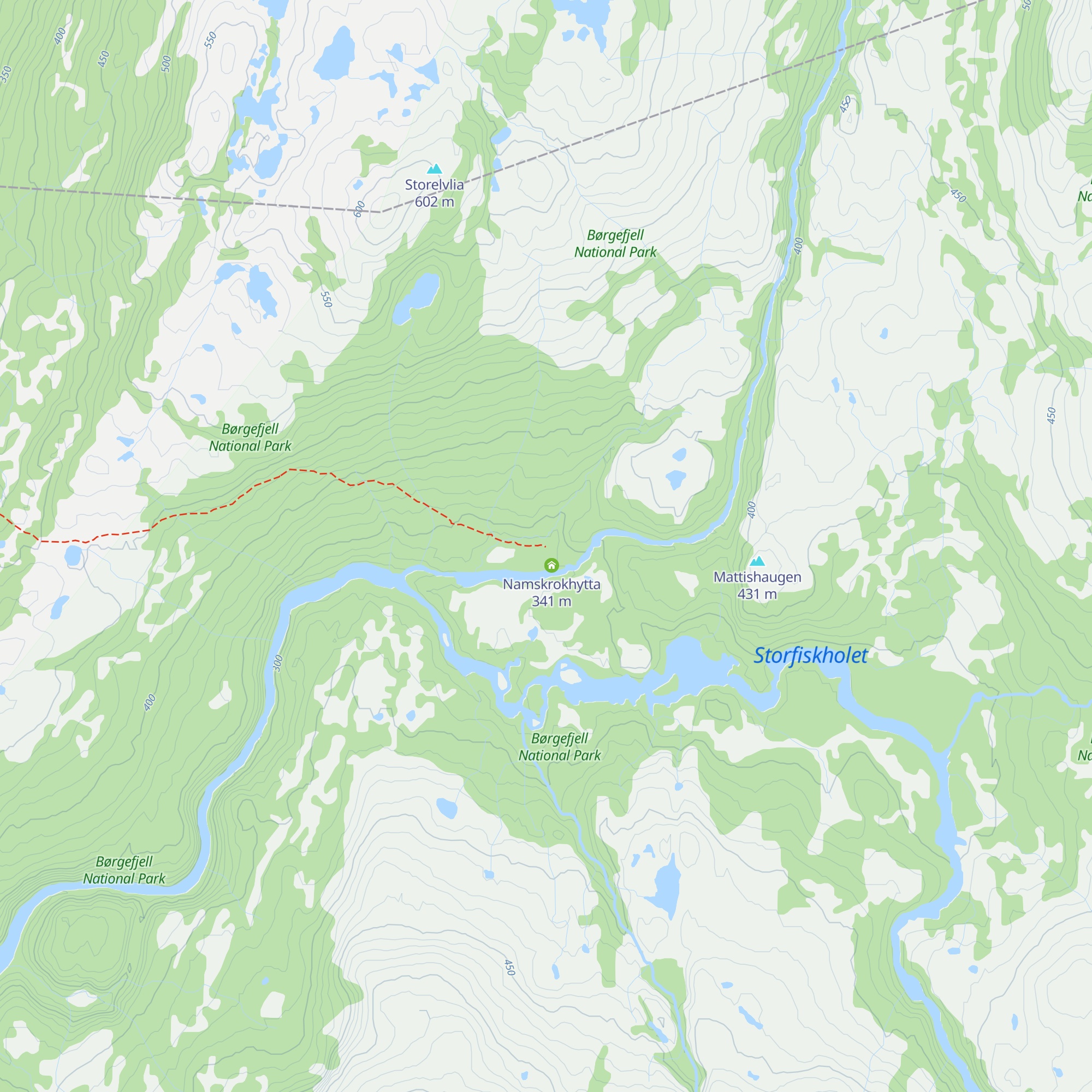 Skogstua i Namskroken map
