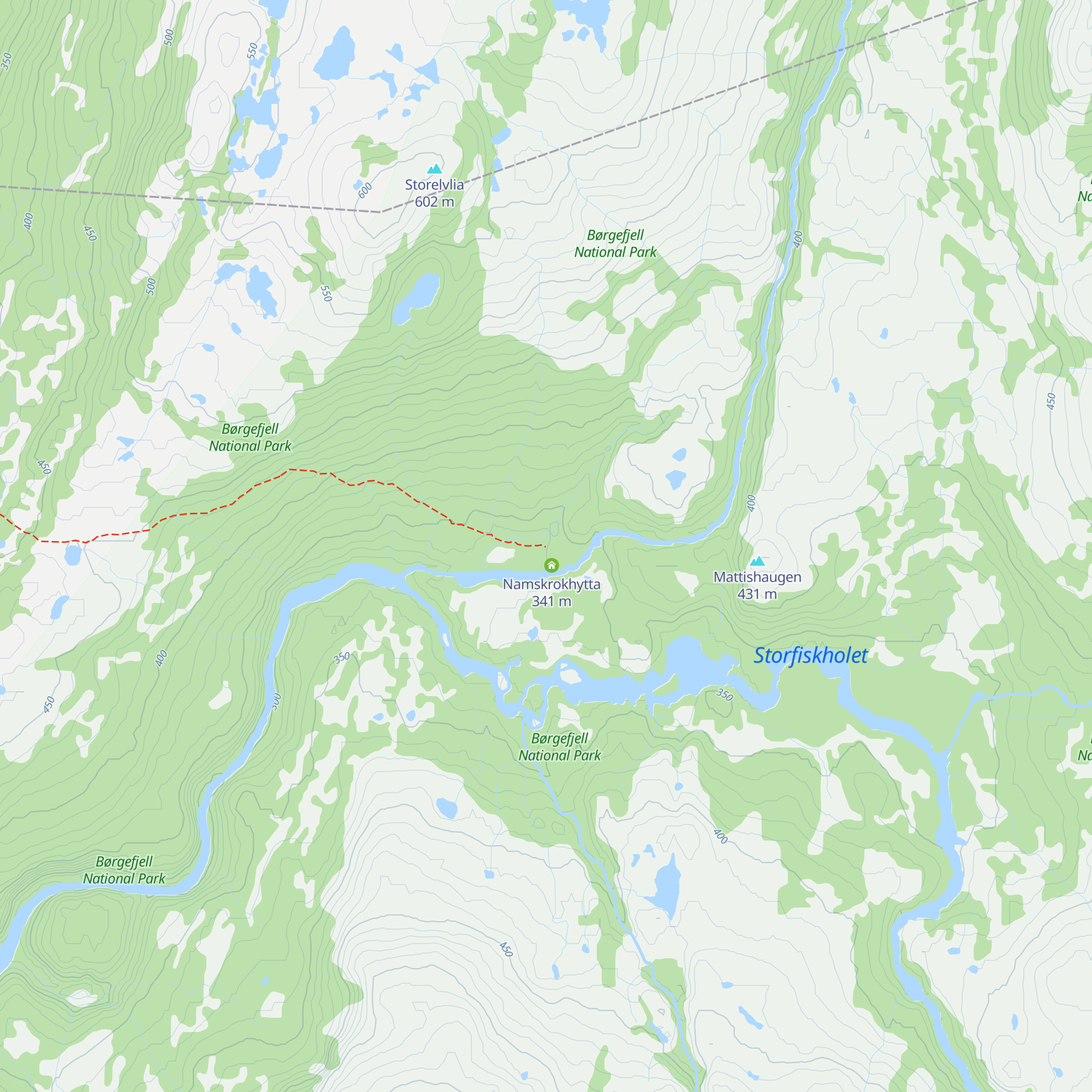 Skogstua i Namskroken map