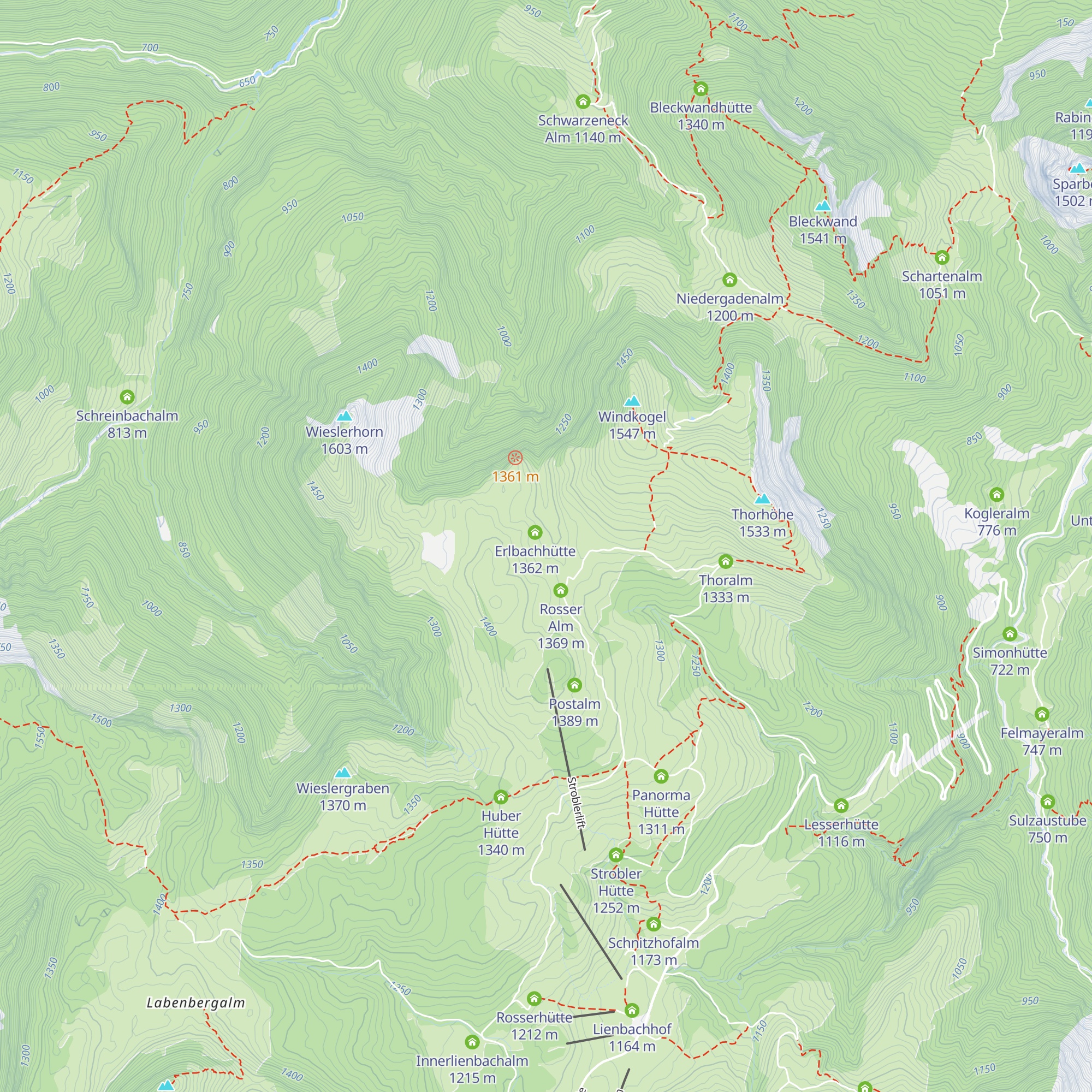 Schafbergblickhütte map
