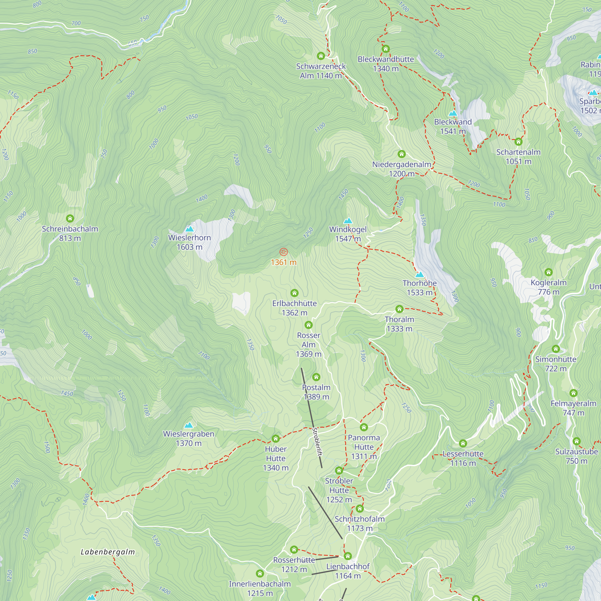 Schafbergblickhütte map