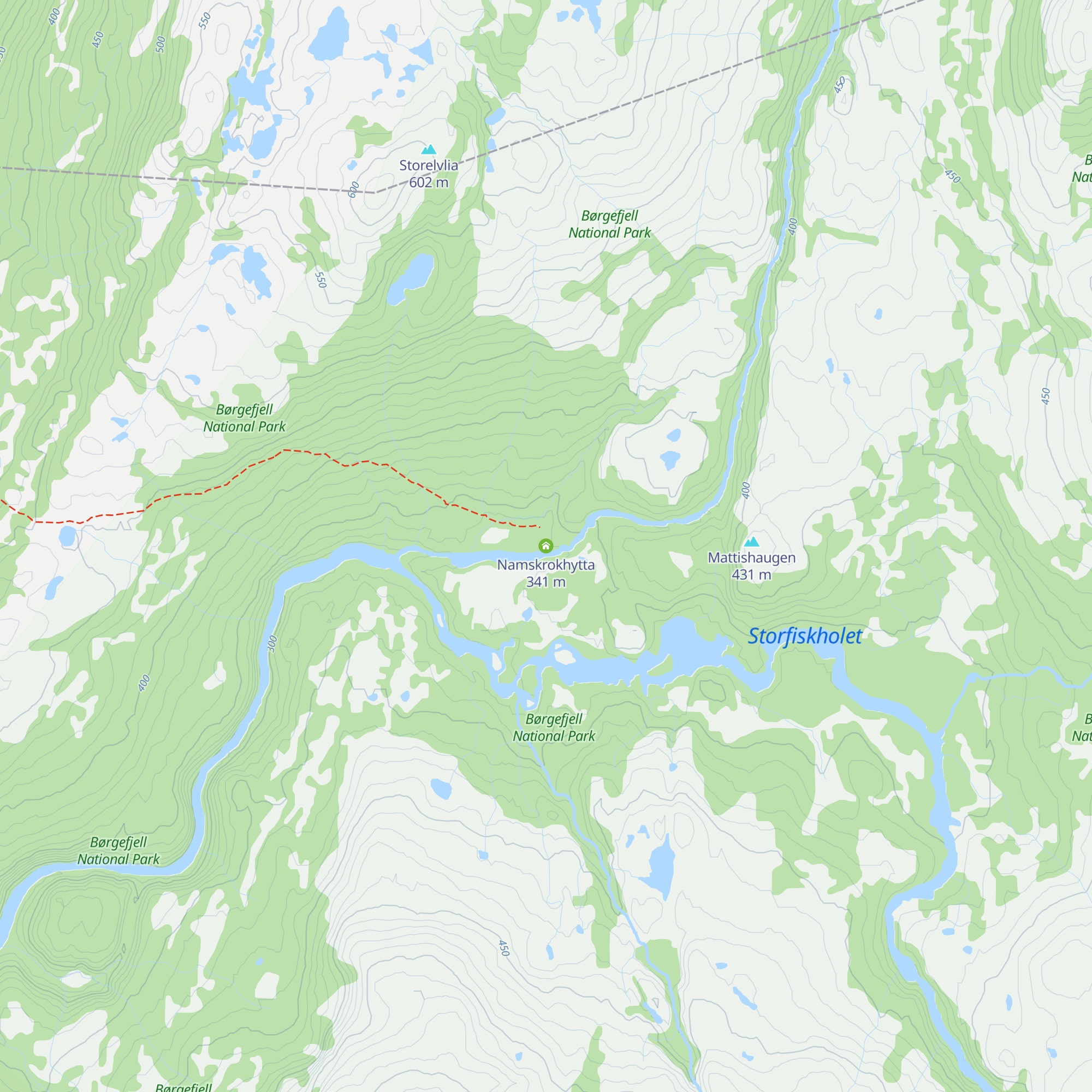 Namskrokhytta map