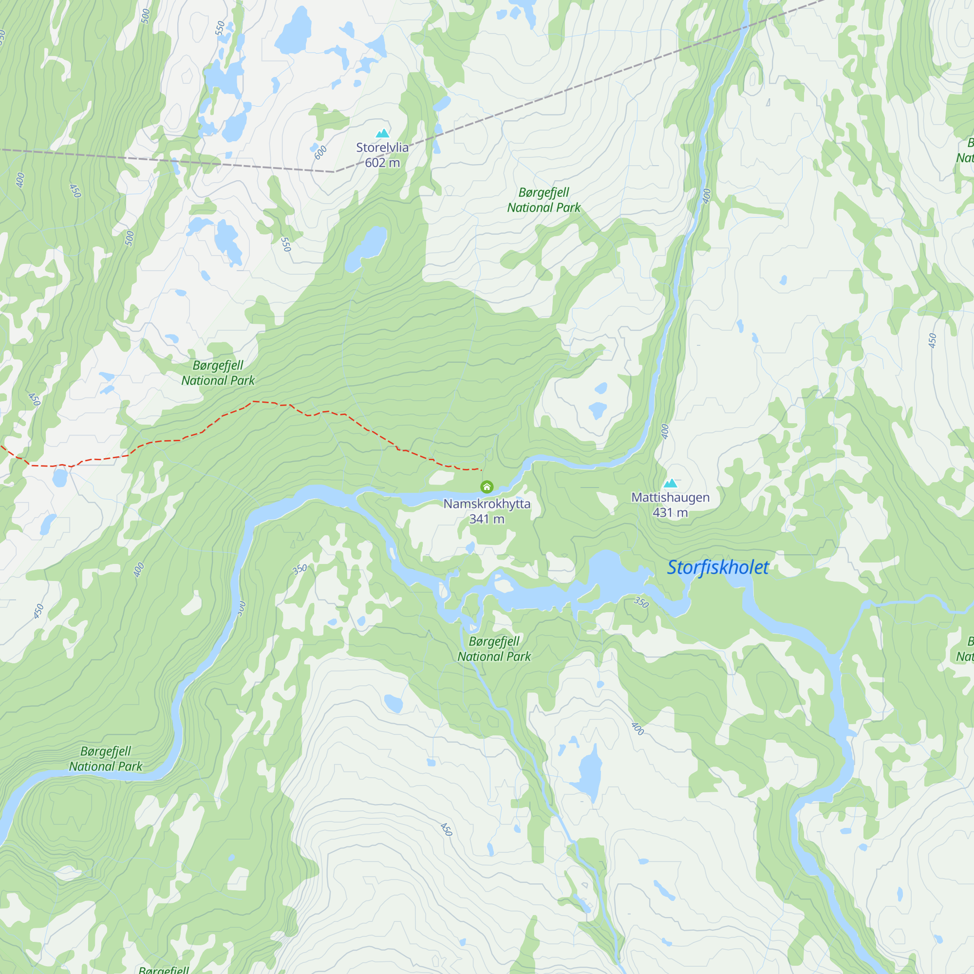 Namskrokhytta map