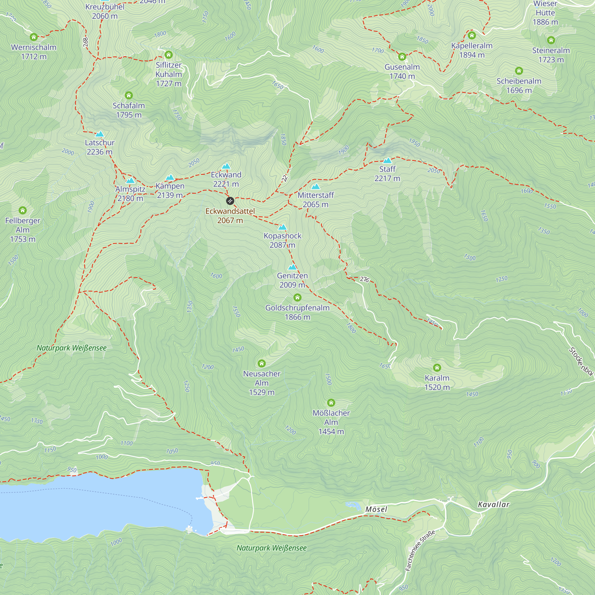Goldschrupfenalm map