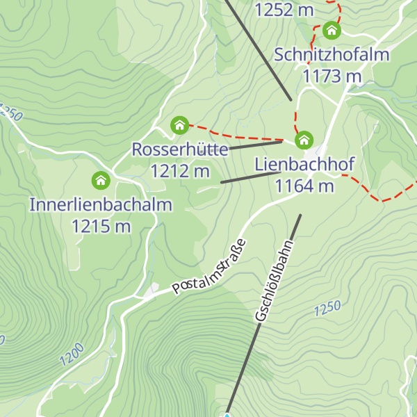 Map of Lienbacheralm