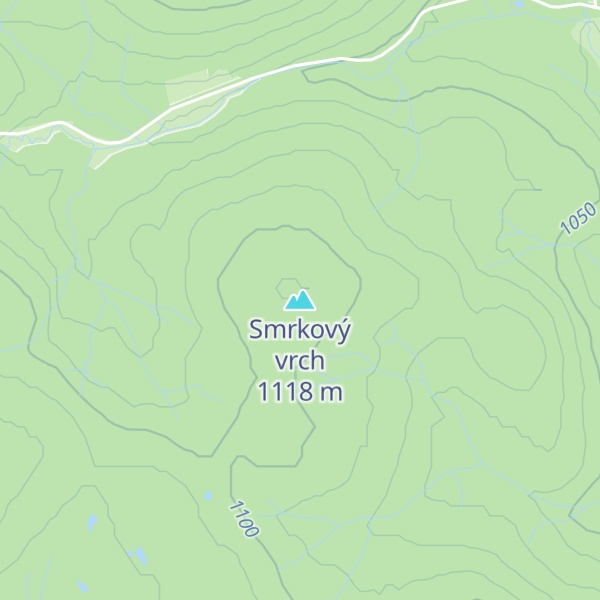 Map of Smrkový vrch