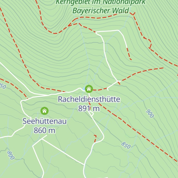 Map of Racheldiensthütte