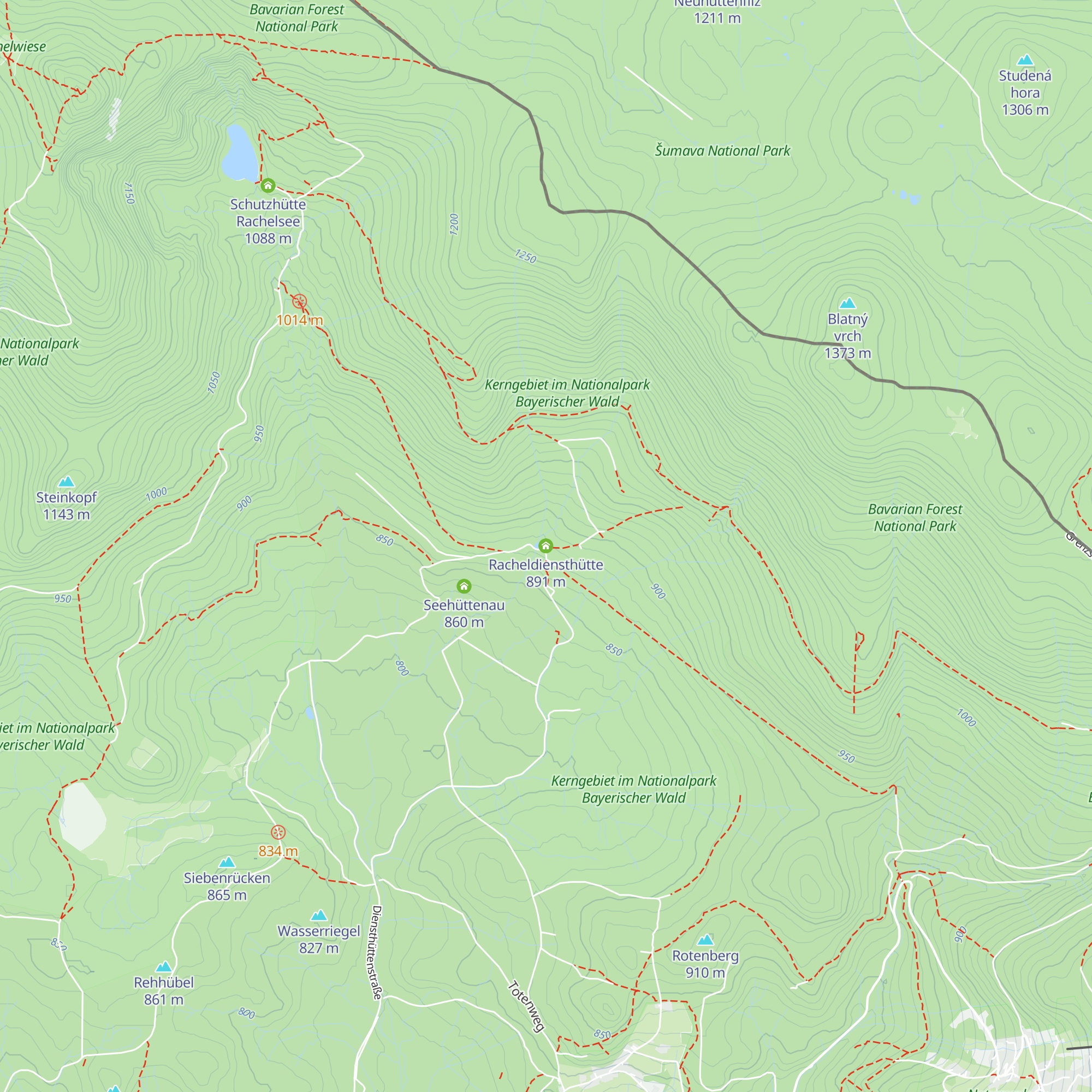Racheldiensthütte map