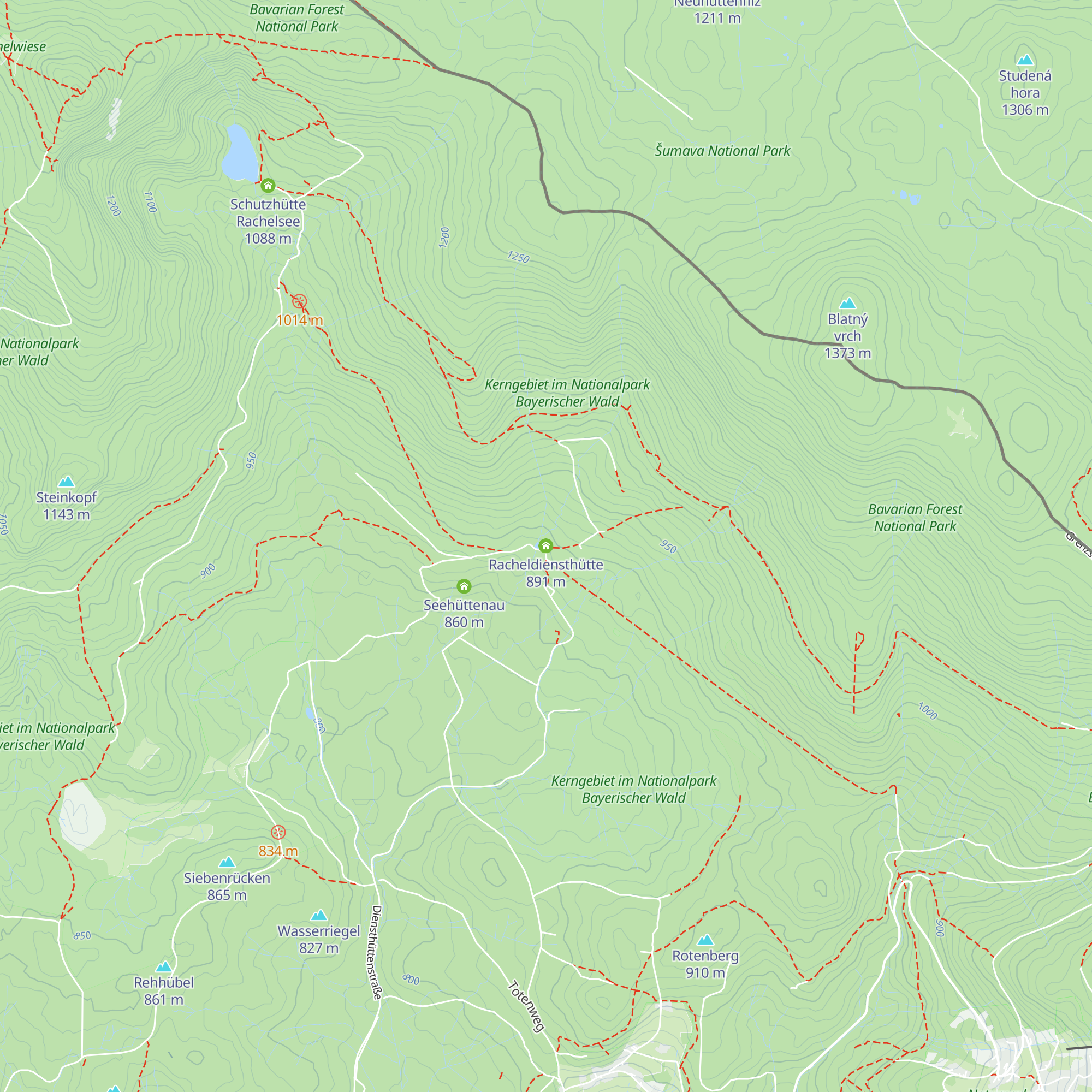 Racheldiensthütte map