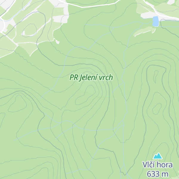 Map of Jelení vrch