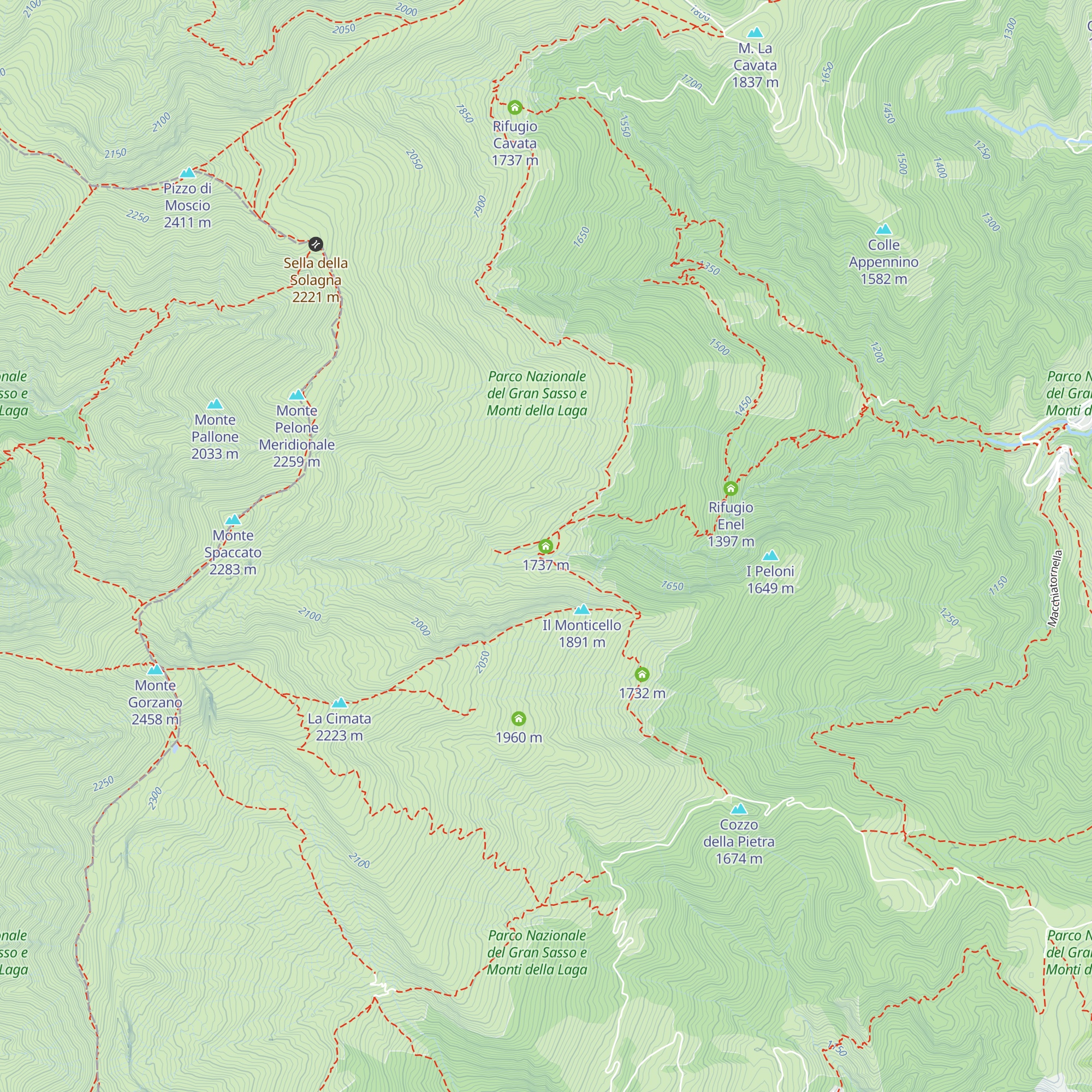 Rifugio Fiumata map