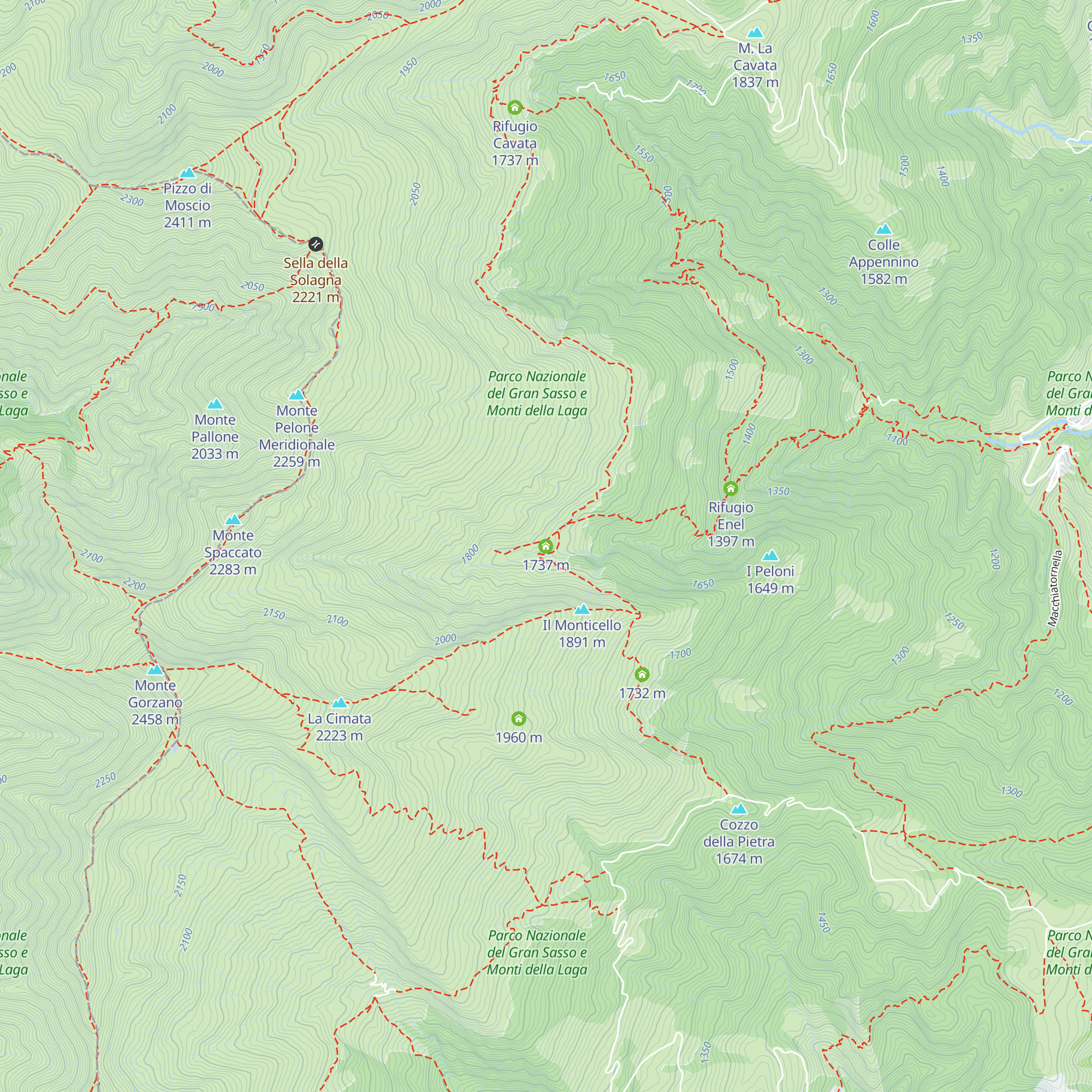 Rifugio Fiumata map