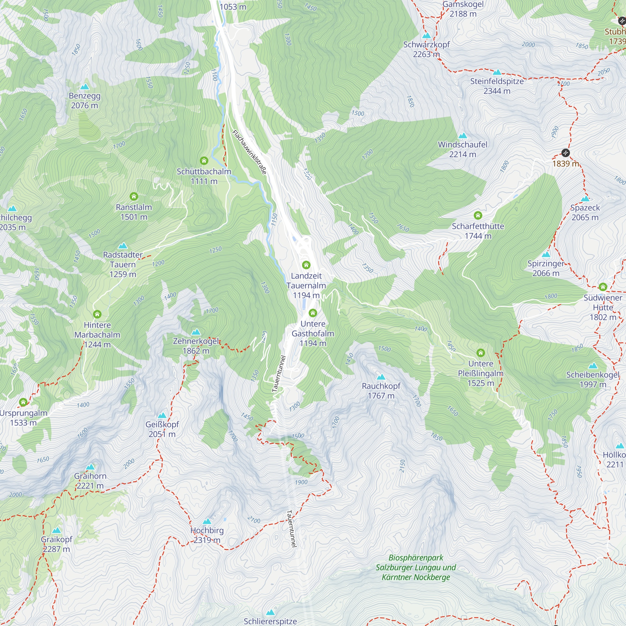 Untere Gasthofalm map