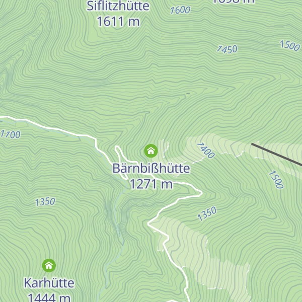 Map of Bärnbißhütte