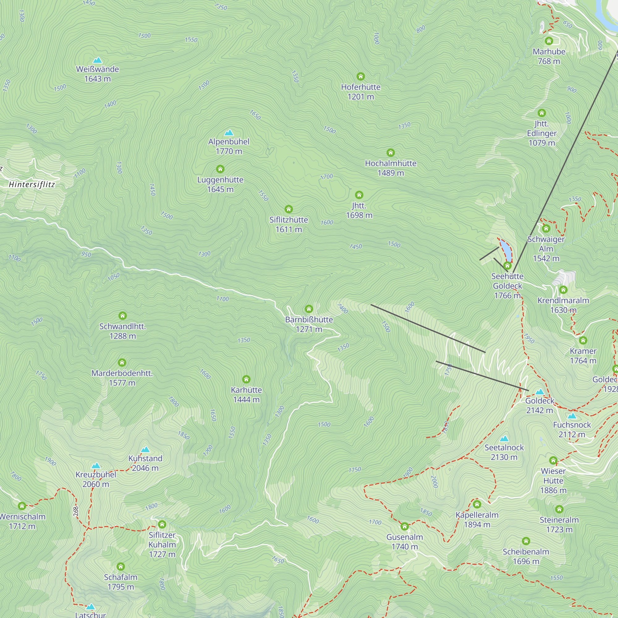 Bärnbißhütte map