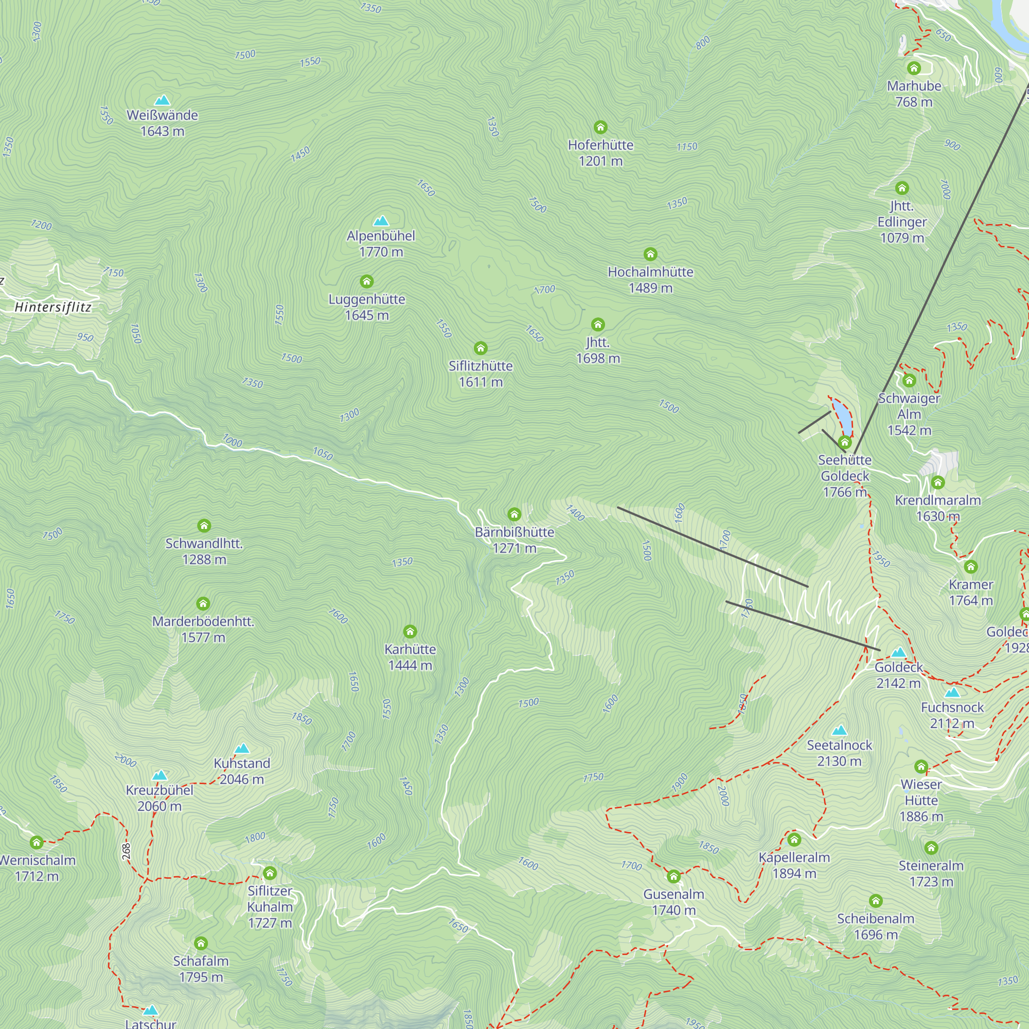 Bärnbißhütte map