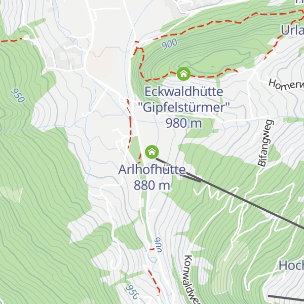 Map of Arlhofhütte