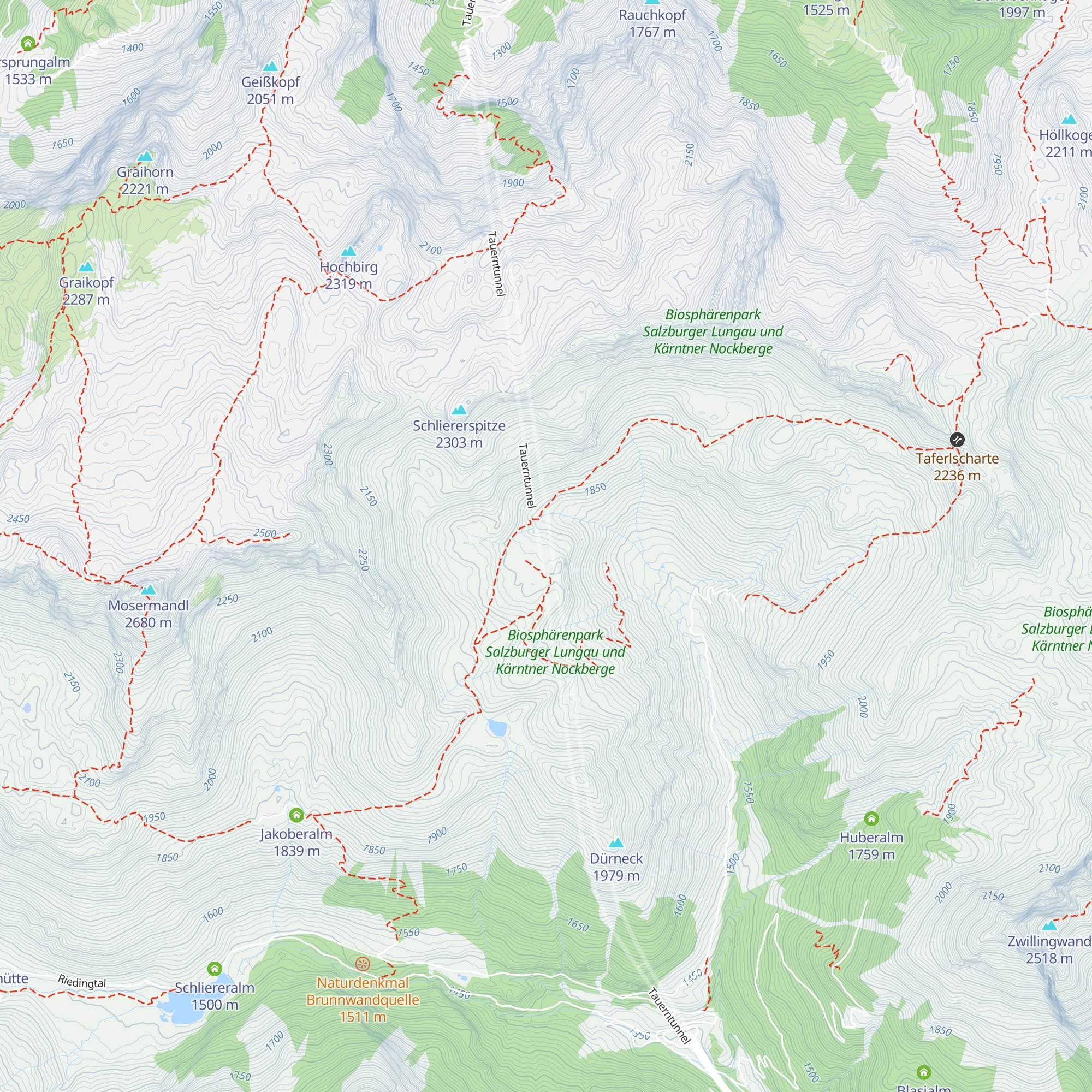 Lüftungsschacht Tauerntunnel map